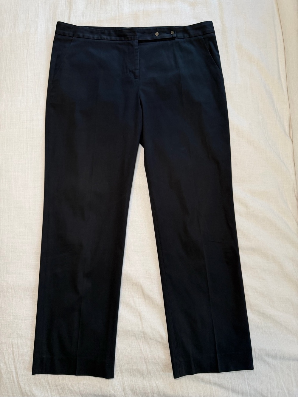 Gerard Darel Navy Straight-Leg Trousers - Size 44 (US 12/14)